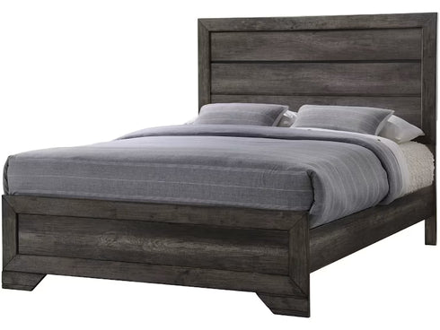 Nathan Grey Panel Bed