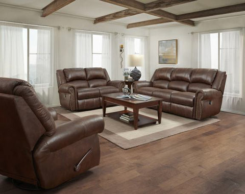 Pickett Walnut Reclining Sofa