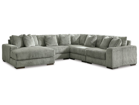 Lindyn Fog 5-Piece Sectional with LAF Chaise