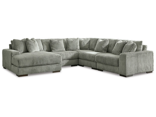 Lindyn Fog 5-Piece Sectional with LAF Chaise
