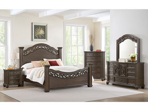 Brunswick Mahogany Panel Bed