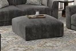 Silas Steel Ottoman