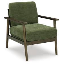 Bixler Showood Olive Accent Chair