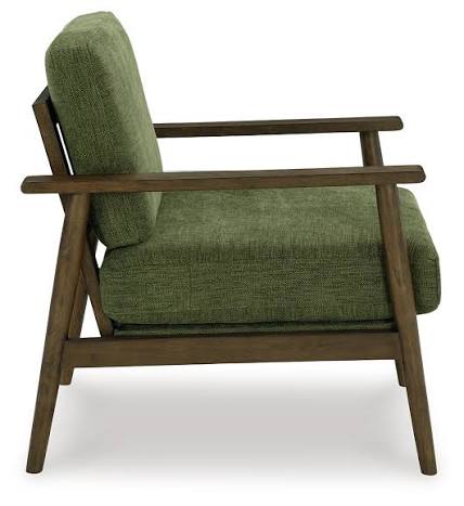 Bixler Showood Olive Accent Chair