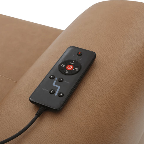 Imelda Cashew Power Zero Gravity Recliner with Heat & Massage - WCC Furniture & Mattress Center Lafayette & Lake Charles