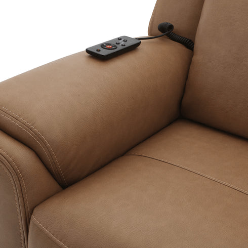 Imelda Cashew Power Zero Gravity Recliner with Heat & Massage - WCC Furniture & Mattress Center Lafayette & Lake Charles