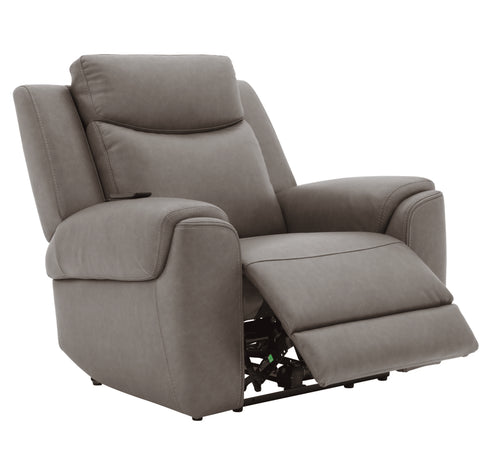 Imelda Dark Granite Power Zero Gravity Recliner with Heat & Massage - WCC Furniture & Mattress Center Lafayette & Lake Charles