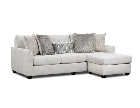 Irving Cream Sofa Chaise w/ Drop Down Table - WCC Furniture & Mattress Center Lafayette & Lake Charles
