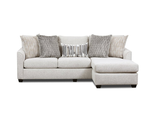 Irving Cream Sofa Chaise w/ Drop Down Table - WCC Furniture & Mattress Center Lafayette & Lake Charles