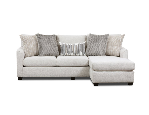Irving Cream Sofa Chaise w/ Drop Down Table - WCC Furniture & Mattress Center Lafayette & Lake Charles