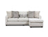 Irving Cream Sofa Chaise w/ Drop Down Table - WCC Furniture & Mattress Center Lafayette & Lake Charles
