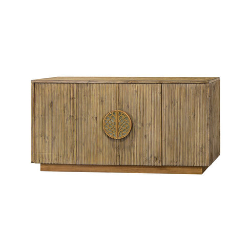 Jacque Creamy Brown 4 Door Console - WCC Furniture & Mattress Center Lafayette & Lake Charles