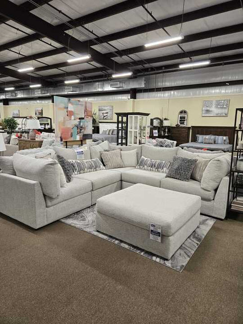 Jameson Ecru L - Shaped Sectional - WCC Furniture & Mattress Center Lafayette & Lake Charles