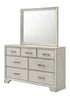 Jaymes White Mist Dresser & Mirror - WCC Furniture & Mattress Center Lafayette & Lake Charles