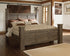Juararo Dark Brown Poster Bed - WCC Furniture & Mattress Center Lafayette & Lake Charles