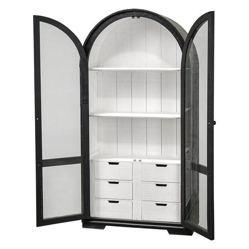 Julia Curved Hutch Cabinet - WCC Furniture & Mattress Center Lafayette & Lake Charles