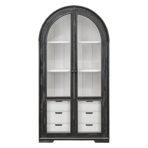 Julia Curved Hutch Cabinet - WCC Furniture & Mattress Center Lafayette & Lake Charles