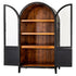 Julia Limousine Black Curved Showcase Cabinet - WCC Furniture & Mattress Center Lafayette & Lake Charles