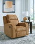 Kanlow Honey Rocker Recliner - WCC Furniture & Mattress Center Lafayette & Lake Charles