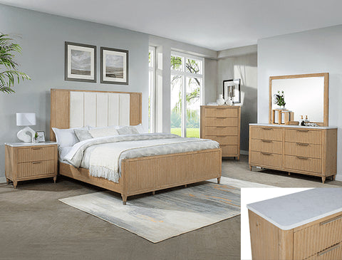 Kara Upholstered Panel Bed - WCC Furniture & Mattress Center Lafayette & Lake Charles