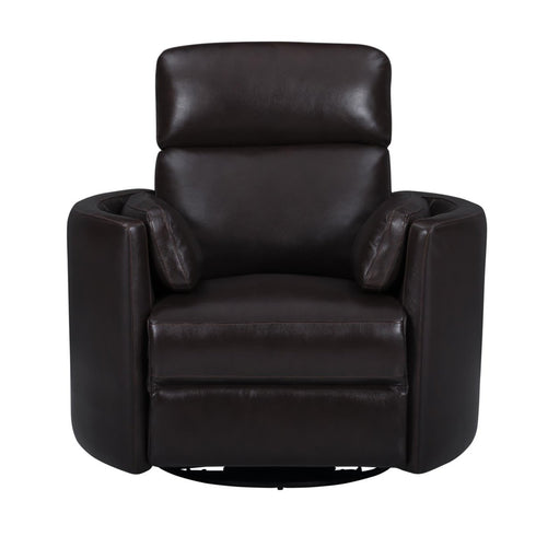 Kelli Hickory Brown Manual Swivel Glider Recliner - WCC Furniture & Mattress Center Lafayette & Lake Charles