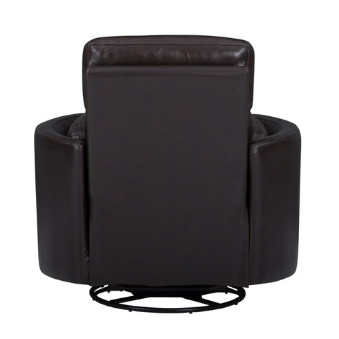 Kelli Hickory Brown Manual Swivel Glider Recliner - WCC Furniture & Mattress Center Lafayette & Lake Charles