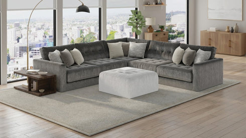 Kimpton Greystone Sectional - WCC Furniture & Mattress Center Lafayette & Lake Charles