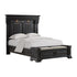 Kings Court Black Bed w/ Storage Bench - WCC Furniture & Mattress Center Lafayette & Lake Charles