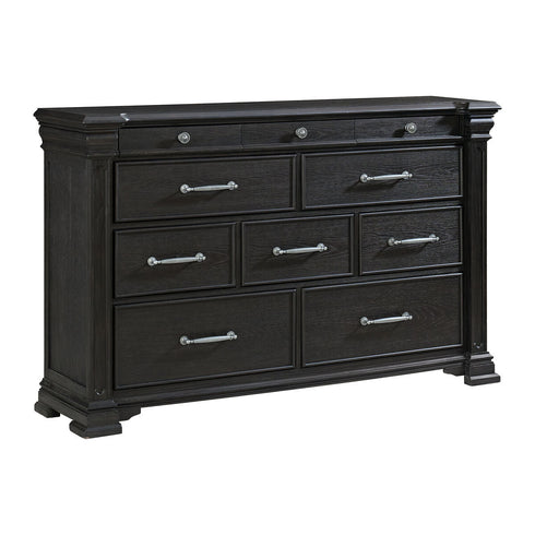 Kings Court Black Dresser - WCC Furniture & Mattress Center Lafayette & Lake Charles