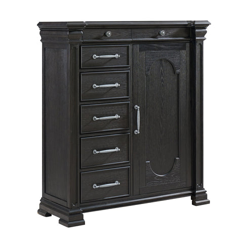 Kings Court Black Dressing Chest - WCC Furniture & Mattress Center Lafayette & Lake Charles