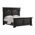 Kings Court Black Panel Bed - WCC Furniture & Mattress Center Lafayette & Lake Charles