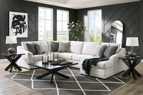 Koralynn Stone RAF Chaise Sectional - WCC Furniture & Mattress Center Lafayette & Lake Charles