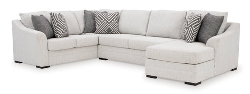 Koralynn Stone RAF Chaise Sectional - WCC Furniture & Mattress Center Lafayette & Lake Charles