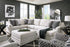 Koralynn Stone RAF Chaise Sectional - WCC Furniture & Mattress Center Lafayette & Lake Charles