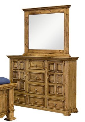 Lafitte Wheat Dresser & Mirror - WCC Furniture & Mattress Center Lafayette & Lake Charles