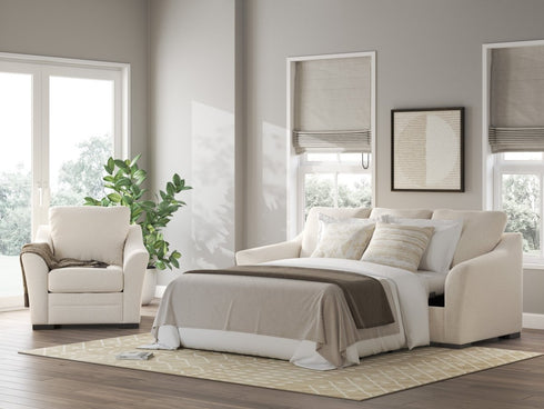 Lango Jute Queen Sofa Chiase Sleeper - WCC Furniture & Mattress Center Lafayette & Lake Charles