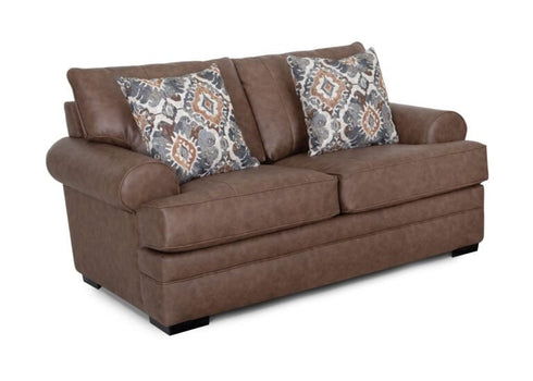 Langston Brown Loveseat - WCC Furniture & Mattress Center Lafayette & Lake Charles