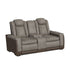 Lantana Rocky Grey/Brown Power Reclining Loveseat - WCC Furniture & Mattress Center Lafayette & Lake Charles