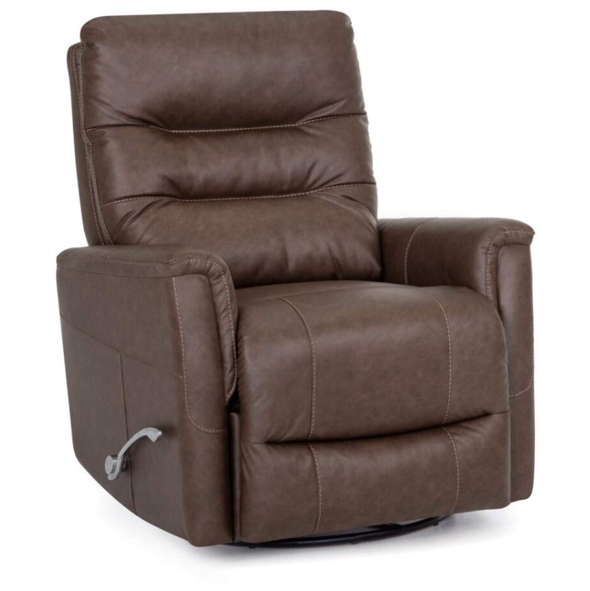 Leo Jester Taupe Swivel Glider Recliner