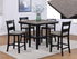 Lester 5 Piece Light Grey Counter Height Dining Table - WCC Furniture & Mattress Center Lafayette & Lake Charles