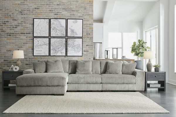 Lindyn Fog 3 - piece Sectional with LAF Chaise - WCC Furniture & Mattress Center Lafayette & Lake Charles