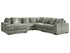 Lindyn Fog 5 - Piece Sectional with LAF Chaise - WCC Furniture & Mattress Center Lafayette & Lake Charles