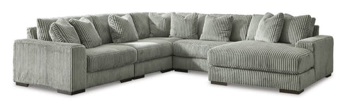 Lindyn Fog 5 - Piece Sectional with RAF Chaise - WCC Furniture & Mattress Center Lafayette & Lake Charles