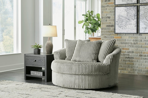 Lindyn Fog Swivel Chair - WCC Furniture & Mattress Center Lafayette & Lake Charles