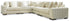 Lindyn Ivory L - Shaped Sectional - WCC Furniture & Mattress Center Lafayette & Lake Charles