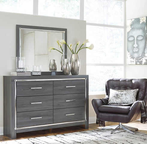 Lodanna Gray Dresser & Mirror - WCC Furniture & Mattress Center Lafayette & Lake Charles