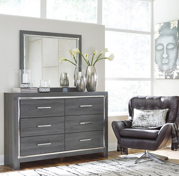 Lodanna Gray Dresser & Mirror - WCC Furniture & Mattress Center Lafayette & Lake Charles