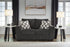 Loreo Ebony Loveseat - WCC Furniture & Mattress Center Lafayette & Lake Charles