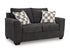 Loreo Ebony Loveseat - WCC Furniture & Mattress Center Lafayette & Lake Charles