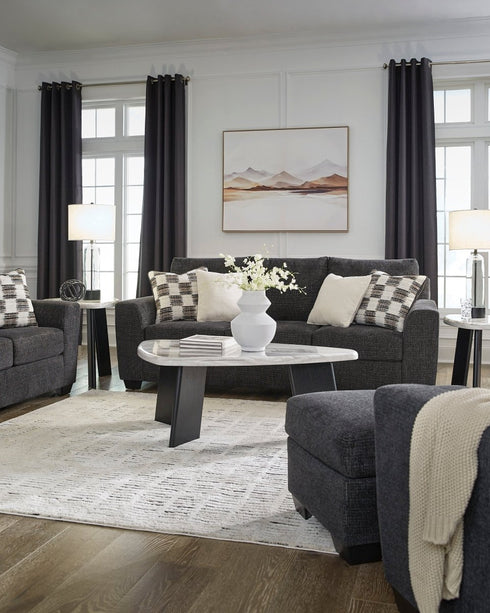 Loreo Ebony Sofa - WCC Furniture & Mattress Center Lafayette & Lake Charles